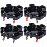Bucket Dolly 5 Gallon Rolling Bucket Dolly with 5 Rolling Swivel Casters,Removable Bucket Dolly for Car Wash Professional Detailing for Car Washing Detailing Smoother Maneuvering 4pcs set SolidRoot Buy Furniture USA
