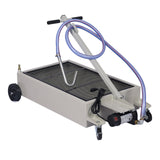 High-Impact Polypropylene 20-Gallon Low-Profile Oil Drain with Pump Gray Steel SolidRoot Buy Furniture USA
