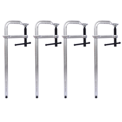 Bar Clamps Set, Drop Forged Steel Bar Clamps, Steel F Clamps for Welding, Woodworking, Metal working, DIY and Crafts,12 inch x 3inch Throat,Pack of 4 SolidRoot Buy Furniture USA