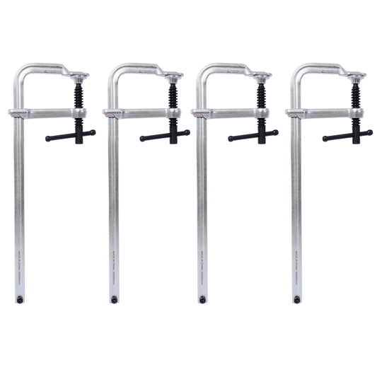 Bar Clamps Set, Drop Forged Steel Bar Clamps, Steel F Clamps for Welding, Woodworking, Metal working, DIY and Crafts,12 inch x 3inch Throat,Pack of 4 SolidRoot Buy Furniture USA