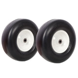 2pcs 13x5.00-6' Flat Free Lawn Mower tires,Zero Turn Mower replacement Solid Tire, Smooth tread, 3/4' Bearing 3' Central Hub, 500 LB Load capacity per pc. 2 PCS/ PACK SolidRoot Buy Furniture USA