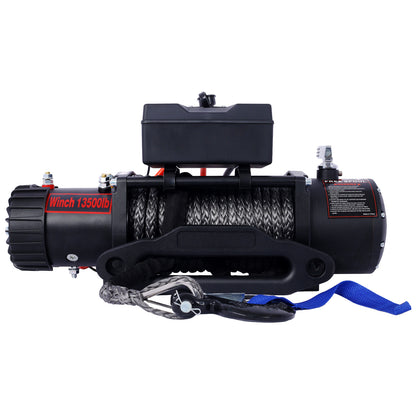 Winch-13500 lb. Load Capacity Electric Winch -12V DC Power for Towing Truck Off Road, with Wireless Remote SolidRoot Buy Furniture USA