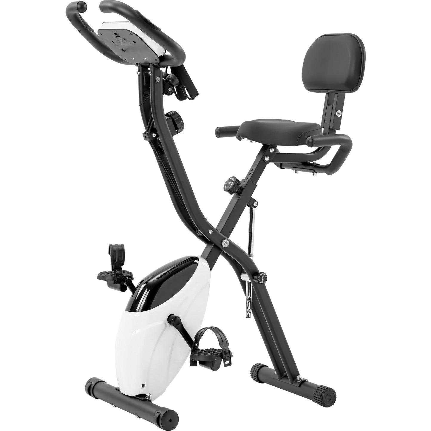 Exercise Bike,Workout Bikes for Home,Folding Stationary Bikes for Home with 16-Level Magnetic Resistance, 300LBS Capacity X-Bike Indoor Exercise Equipment with Heart Rate Sensor & LCD Monitor - SolidRoot Buy Furniture USA