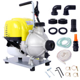 38CC 4 Stroke Gasoline Water Pump 1.5Inch Portable Gas Powered Transfer Pump Commercial Engine Water Pump for Flood Landscaping or Gardening Irrigation 8500r/min,10FT x 1'Suction 1.5'  lay flat hose SolidRoot Buy Furniture USA