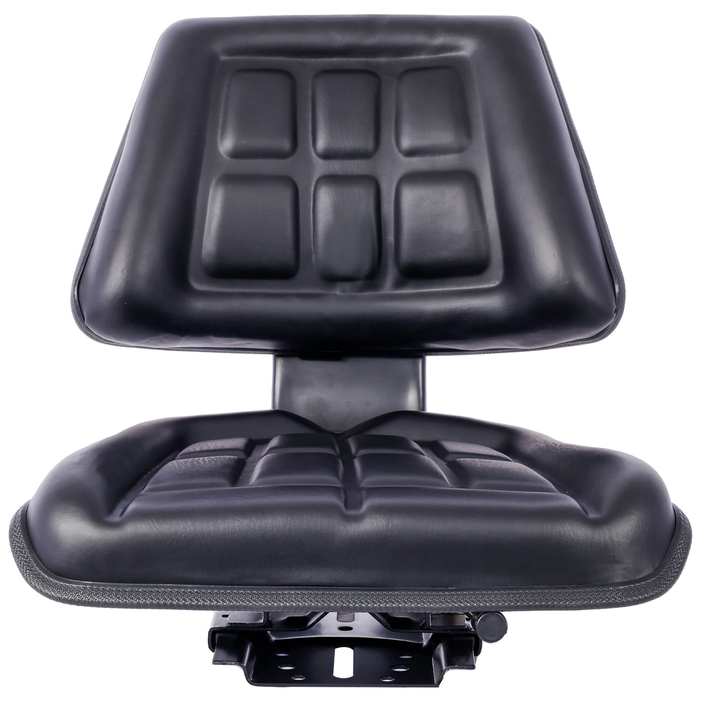 Tractor Seat w/ Backrest Black Slide Track Steel/PVC Compact Mower SolidRoot Buy Furniture USA