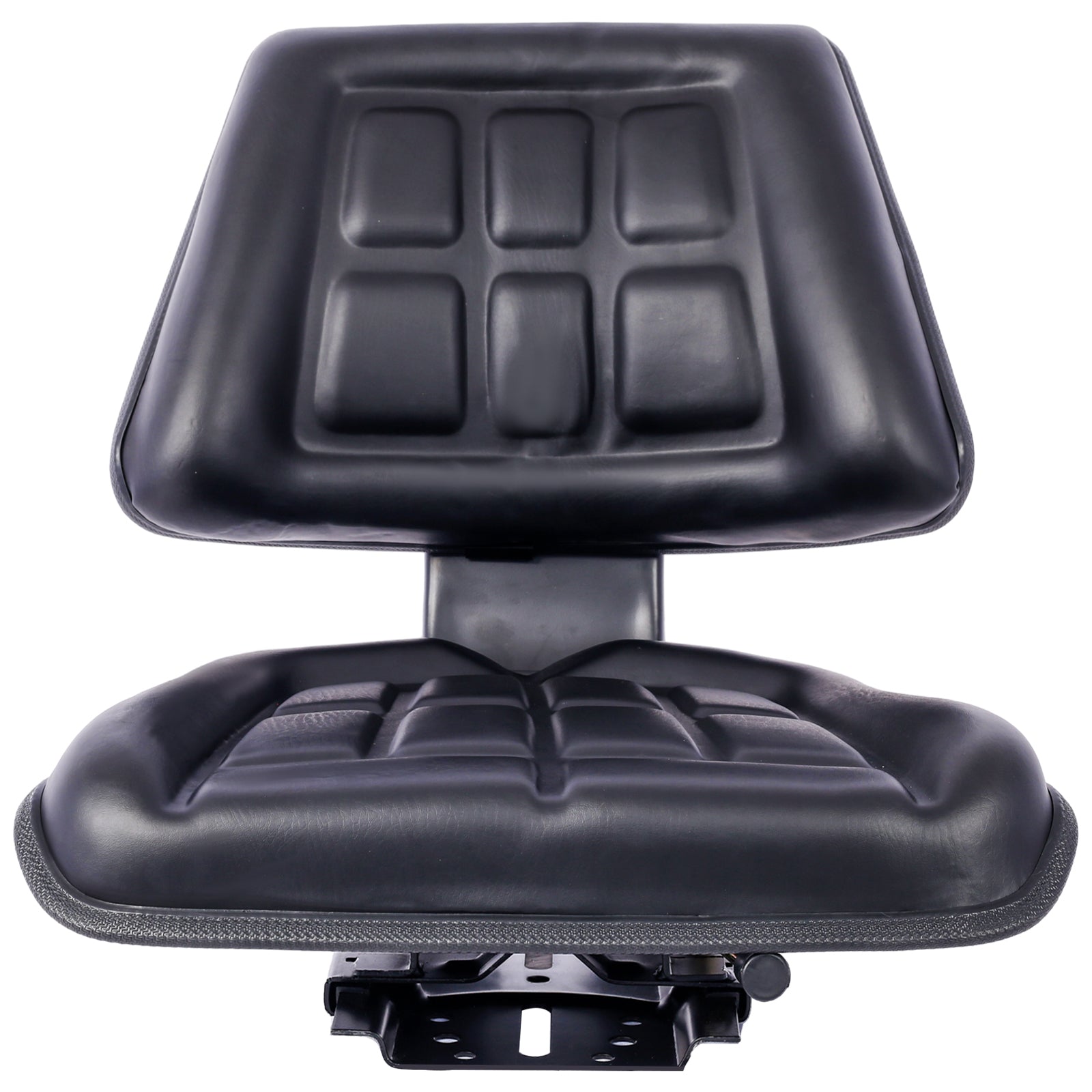 Tractor Seat w/ Backrest Black Slide Track Steel/PVC Compact Mower SolidRoot Buy Furniture USA
