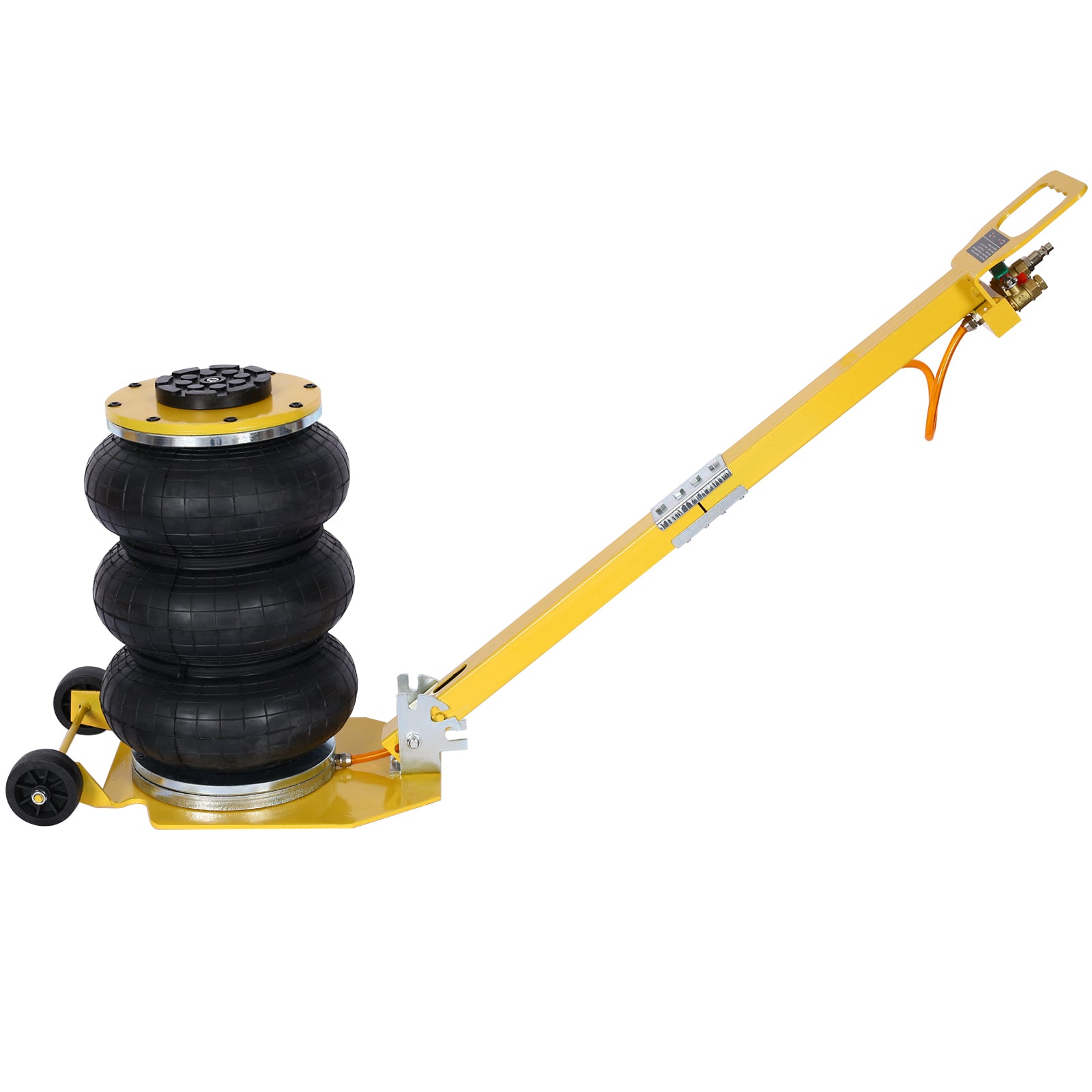 3T Triple Bag Air Jack ,Pneumatic Jack 3 bag ,lifting 16in capacity 6600lbs,easy-collapsing Terrain,Yellow color SolidRoot Buy Furniture USA