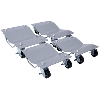 Car Dolly, Heavy Duty Wheel Dolly,4 Tire Wheel Dolly Car Stakes 6000lbs Capacity,Gray SolidRoot Buy Furniture USA