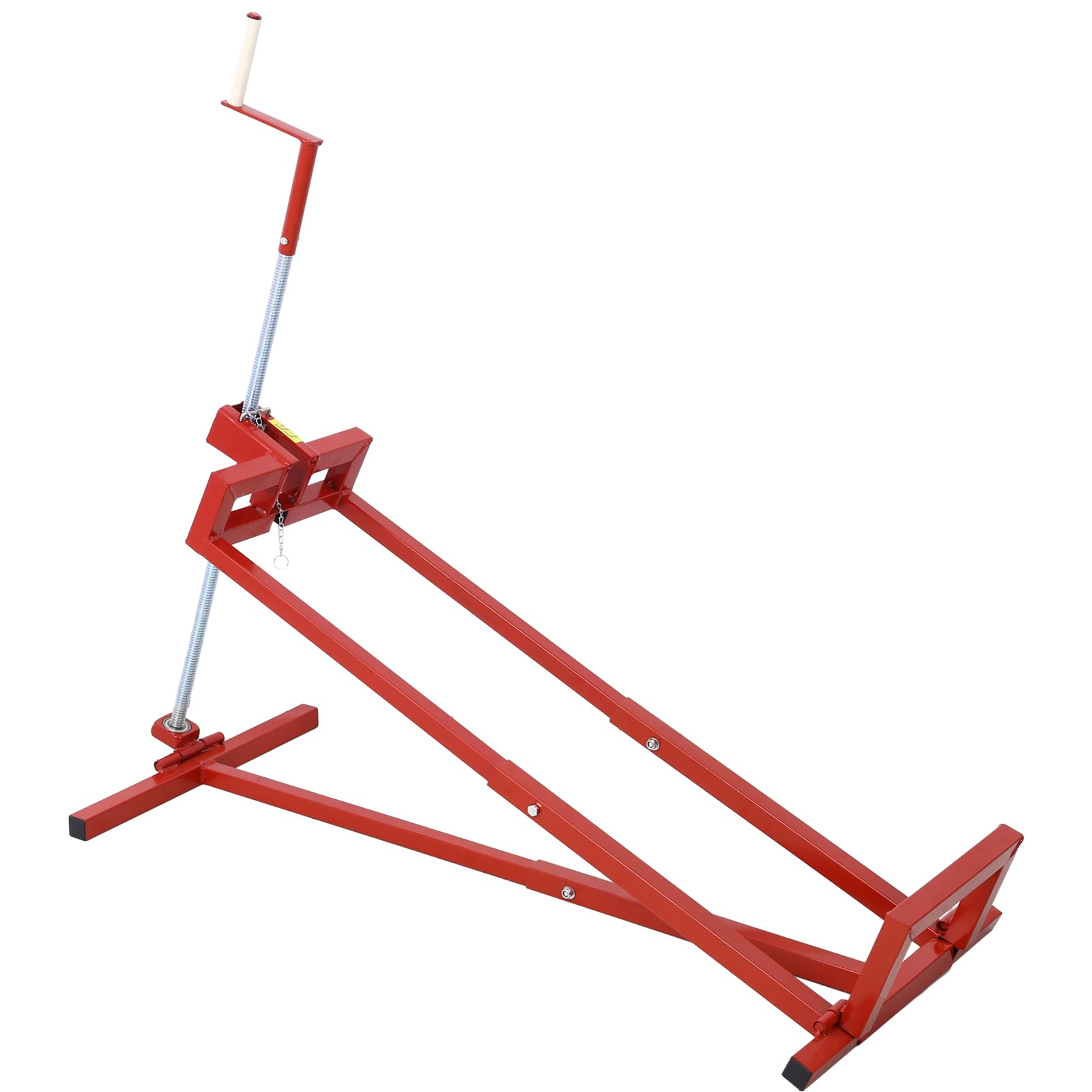 Easy Lawn Mower Lift  for Riding Tractors , 800 Lbs Capacity  Lawn Tractor Lifter,  Ride-on Mower, Cleaning Aid, Universal, Lawn Tractor Lift, Lawn Tractor + 45° Tilt Adjustable, red SolidRoot Buy Furniture USA