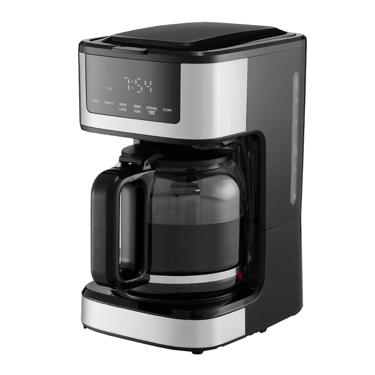Programmable Coffee Maker, 12 Cup Programmable Drip Coffee Makers with Touch Screen, 4-Hour Keep Warm Coffee Makers Drips, 2 Brew Strengths Drip Coffee Machine for Home, 24-Hour Programmable - SolidRoot Buy Furniture USA