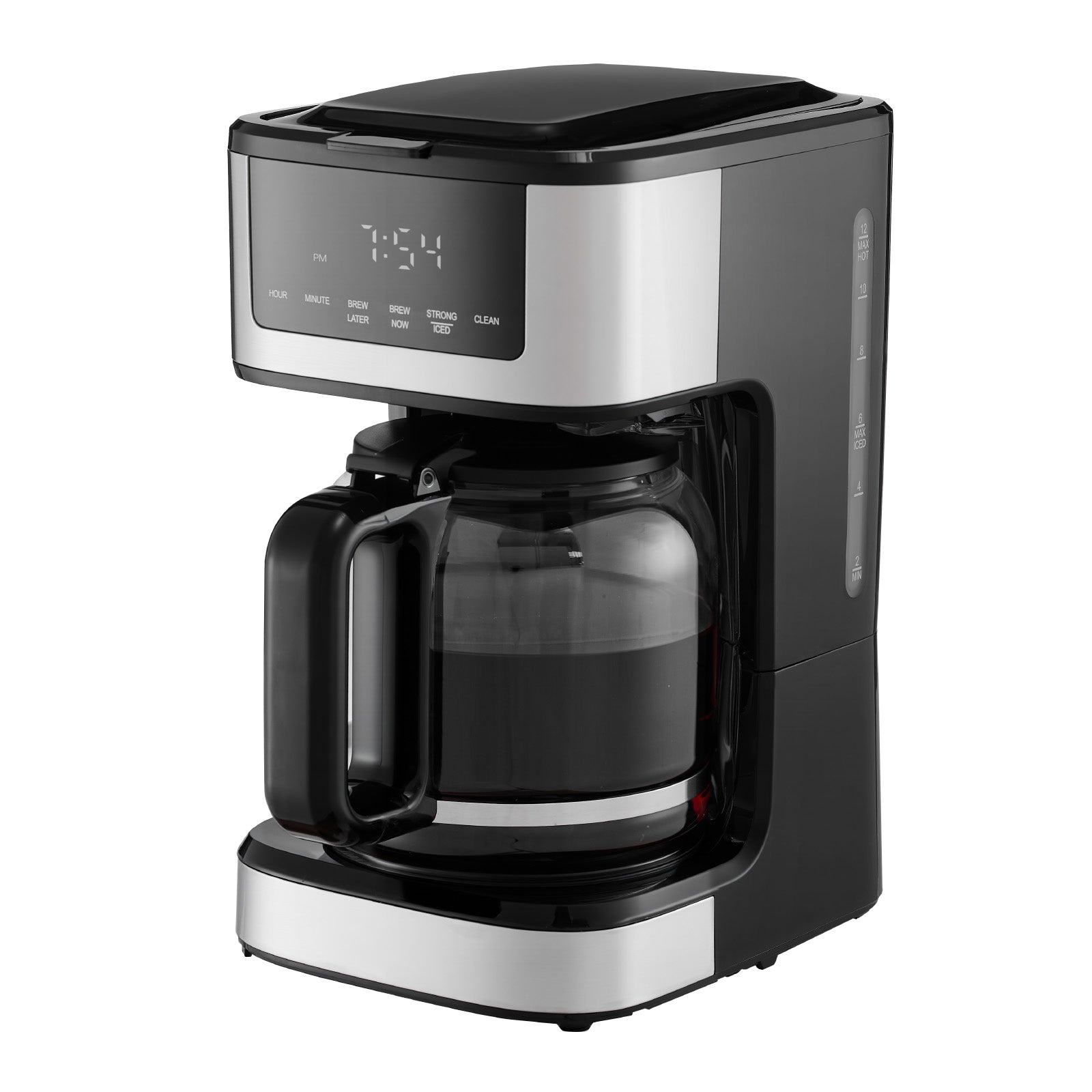 Programmable Coffee Maker, 12 Cup Programmable Drip Coffee Makers with Touch Screen, 4-Hour Keep Warm Coffee Makers Drips, 2 Brew Strengths Drip Coffee Machine for Home, 24-Hour Programmable - SolidRoot Buy Furniture USA