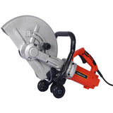 Heavy-Duty Electric 14' Cut Off Saw with Water Line Attachment, Black and Silver, Plastic and Steel, 27.6' SolidRoot Buy Furniture USA