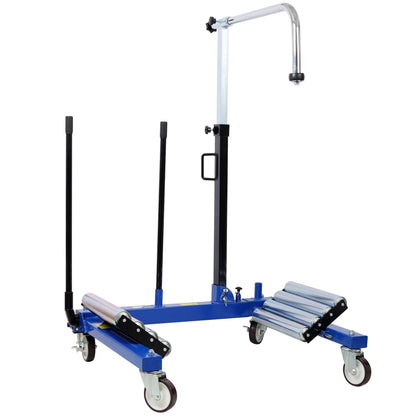 2640 Capacity Heavy Duty Portable Dual Wheel Dolly,Truck Tractor Tire Wheel Dolly, Blue Color SolidRoot Buy Furniture USA