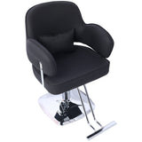 Heavy Duty Salon Styling Chair with Wide Seat & Square Base - Black Hydraulic Hairdressing Chair for Beauty Spa, Barber & Cosmetology SolidRoot Buy Furniture USA