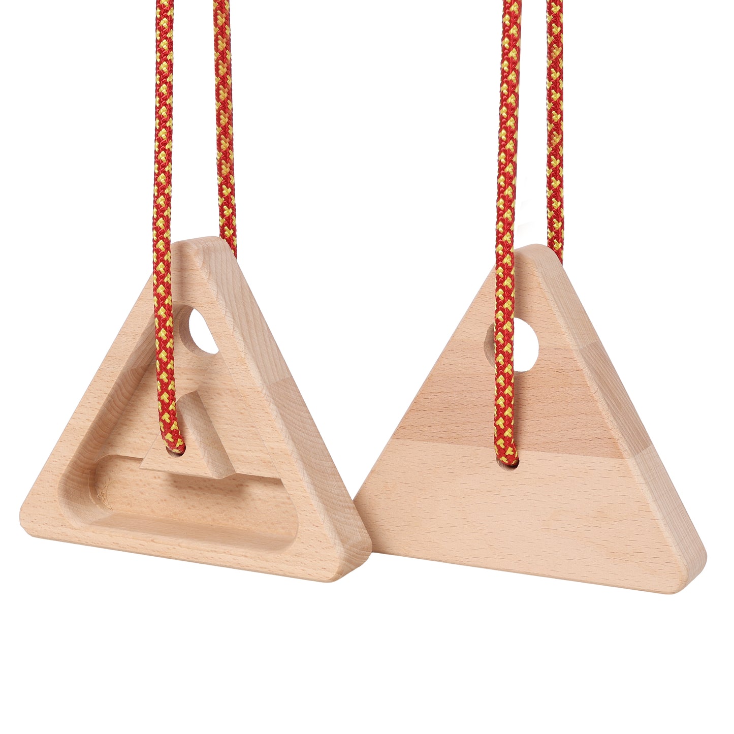 2Pcs Triangle Climbing Hangboard With Rope, Training Finger Grip,Fingerboard Rock Climbing for Outdoor Home SolidRoot Buy Furniture USA