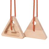 2Pcs Triangle Climbing Hangboard With Rope, Training Finger Grip,Fingerboard Rock Climbing for Outdoor Home SolidRoot Buy Furniture USA