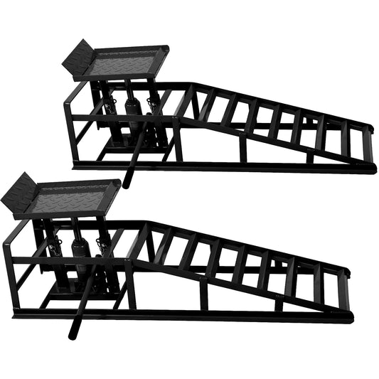 Auto Car Truck Service Ramps Lifts, Garage Car Lift Hydraulic Ramps Black 5 Ton,Automotive Hydraulic Lift Repair Frame Lift(2 Pack) black SolidRoot Buy Furniture USA