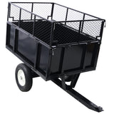 ATV Trailer Steel Dump Cart, 750lbs 22 Cubic Feet Utility Trailer Lawn Garden Trailer with Heavy Duty Tow Behind Carts and Removable Sides for Tractors, ATV, UTV, Lawn Mowers SolidRoot Buy Furniture USA