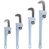4PCS Aluminium Pipe Wrench Adjustable Jaw Plumbing Pipe Wrench (10' 14' 18' 24' inch) Pipe Wrench Set SolidRoot Buy Furniture USA