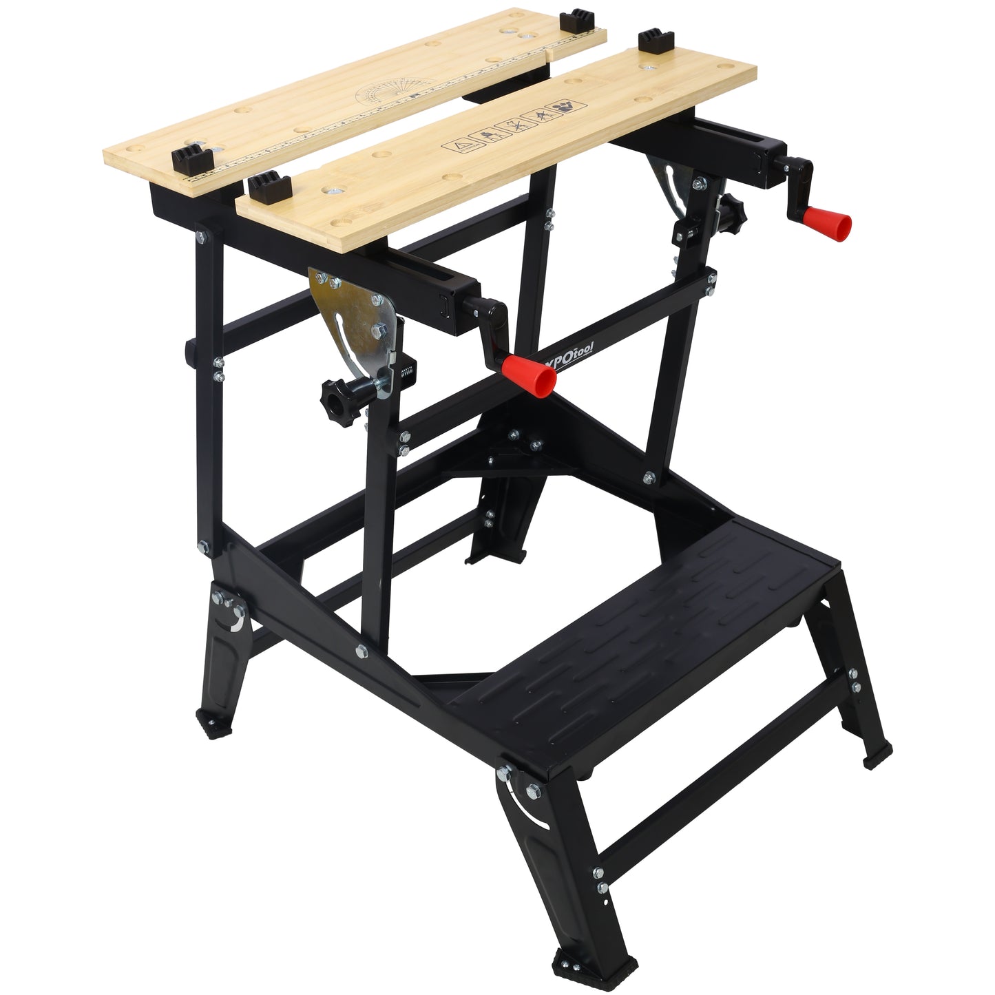 Multifunctional Workbench, Portable Foldable Workbench, Holds Up to 550 Pounds, with Adjustable Jaws, Vertical Clamping and Four Adjustable Rotating Pins, Suitable for DIY, Woodworking SolidRoot Buy Furniture USA