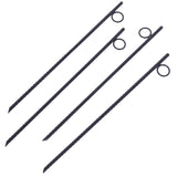 Rebar stake with loop 4pcs Grip Rebar 3/8x 18 Inch Steel Durable Heavy Duty Tent Canopy Ground Stakes with Angled Ends and 1 Inch Loops for Campsites and Canopies SolidRoot Buy Furniture USA