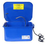 Benchtop Parts Washer with 110V Pump, 3.5 Gallon Capacity, Blue Steel, 18.10 x 13.40 x 9.10 inches SolidRoot Buy Furniture USA