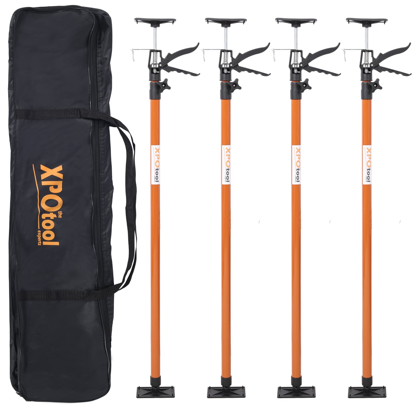 Adjustable Steel Support Pole System for Drywalls and Cabinets, Black+Brown, Extends 45-114 Inches SolidRoot Buy Furniture USA