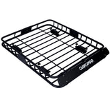 Motoring Rooftop Cargo Carrier Basket Black Steel 42' Universal Fit Roof Rack SolidRoot Buy Furniture USA