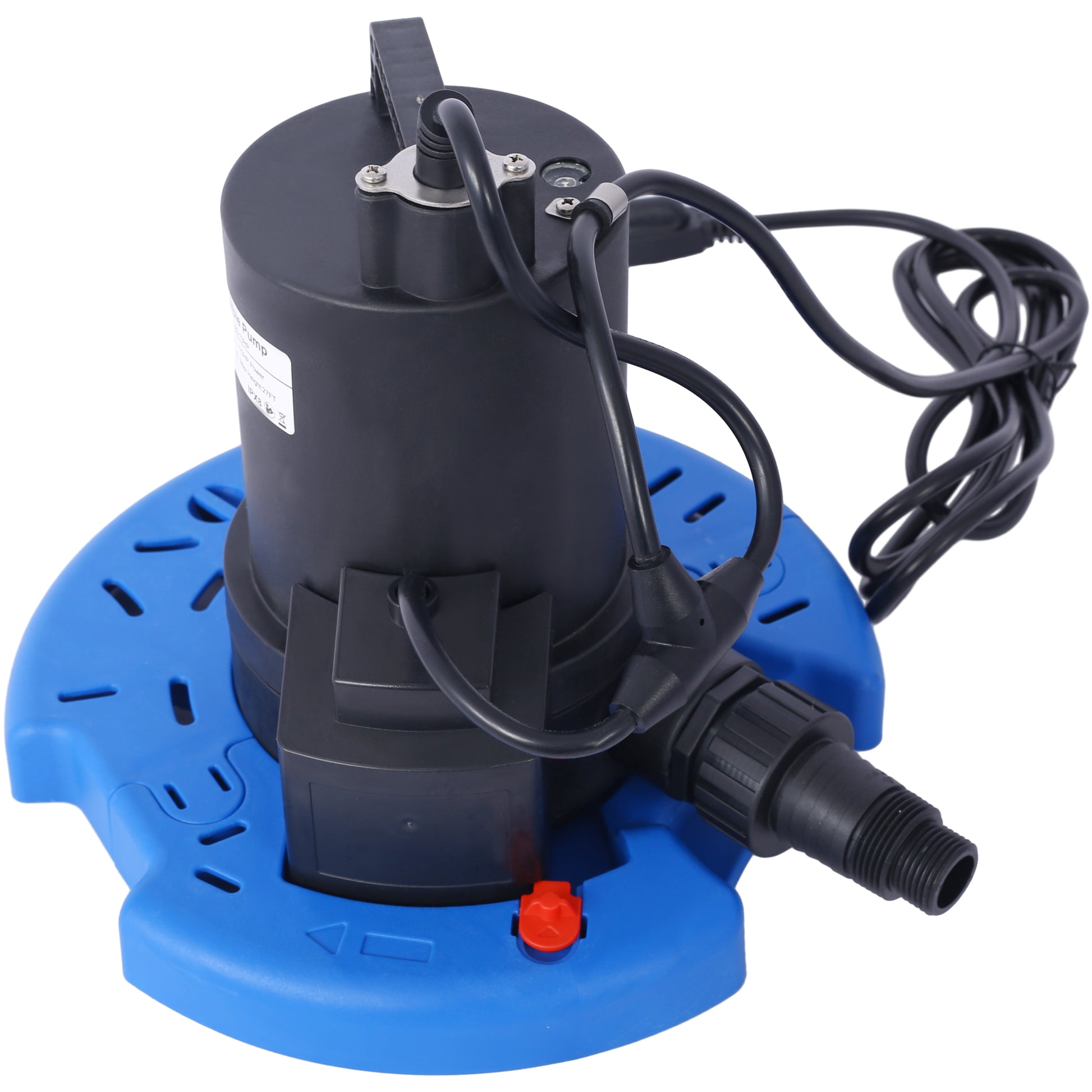 1/4 HP Automatic Swimming Pool Cover Pump 120 V Submersible with 3/4 Check Valve Adapter1850 GPH Water Removal for Pool, Hot Tubs, Rooftops, Water Beds and more SolidRoot Buy Furniture USA