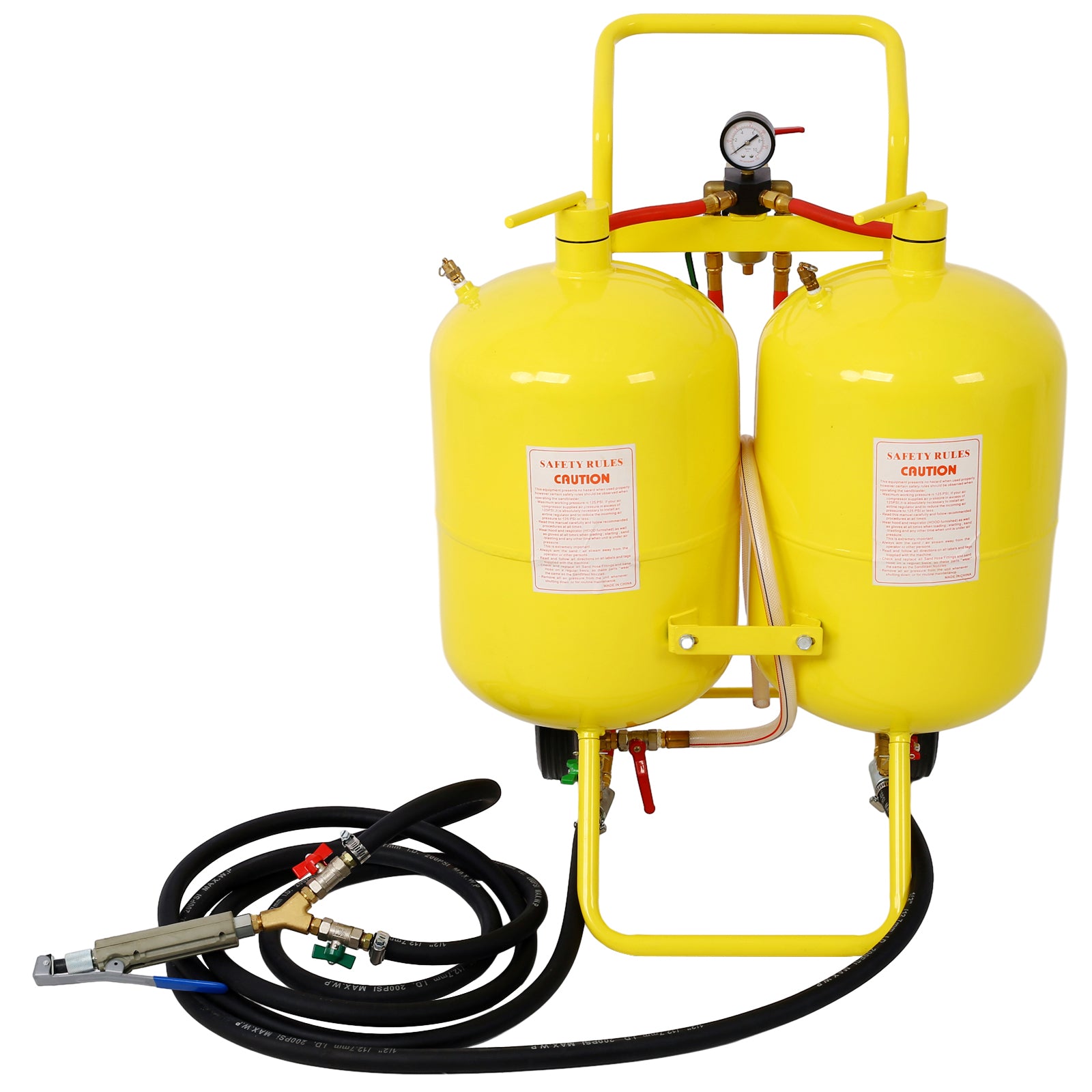 Dual Tank Abrasive Soda Blaster (2) 10 Gallon Tanks 100 lb. Abrasive SolidRoot Buy Furniture USA