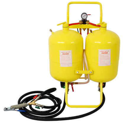 Dual Tank Abrasive Soda Blaster (2) 10 Gallon Tanks 100 lb. Abrasive SolidRoot Buy Furniture USA
