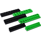 Magnetic Socket Organizer Set, 6-Piece Socket Holder Set Includes 1/4', 3/8', 1/2' Drive Metric SAE Socket Trays, Holds 141 Pieces Standard Size and Deep Size Sockets(Socket not Included),green and bl SolidRoot Buy Furniture USA