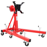 1500lbs Folding Engine Stand,Geared Rotating Head,360 Degree Adjustable Mounting Head,Red Color SolidRoot Buy Furniture USA
