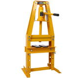 Hydraulic Power Units, 6-Ton Benchtop Hydraulic A-Frame Shop Press with Press Plates, Hydraulic 6 Ton Garage Floor Adjustable Shop Press with Plates, Hydraulic Press, Hydraulic Shop Press,Yellow SolidRoot Buy Furniture USA